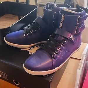 NWT VLADO MEN'S FOOTWEAR SPARTACUS  PURPLE HIGH TOP VL-3000  Size 9.5